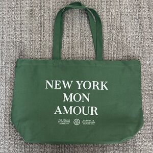 Sezane Green Tote